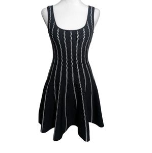 Bebe Mini Dress,Size SP,Color Black/White